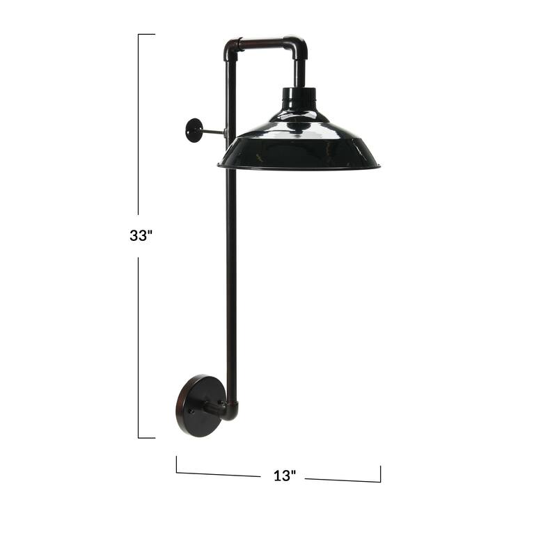 Metal Wall Sconce with Shade