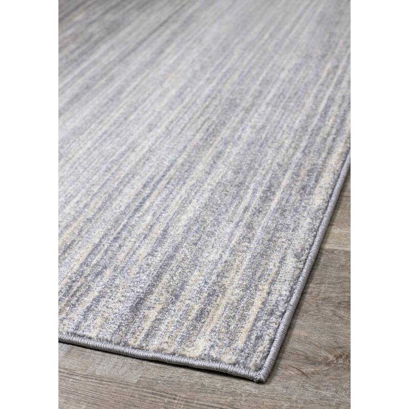 Dayton Collection - Grey/Cream/Beige Banded Rug