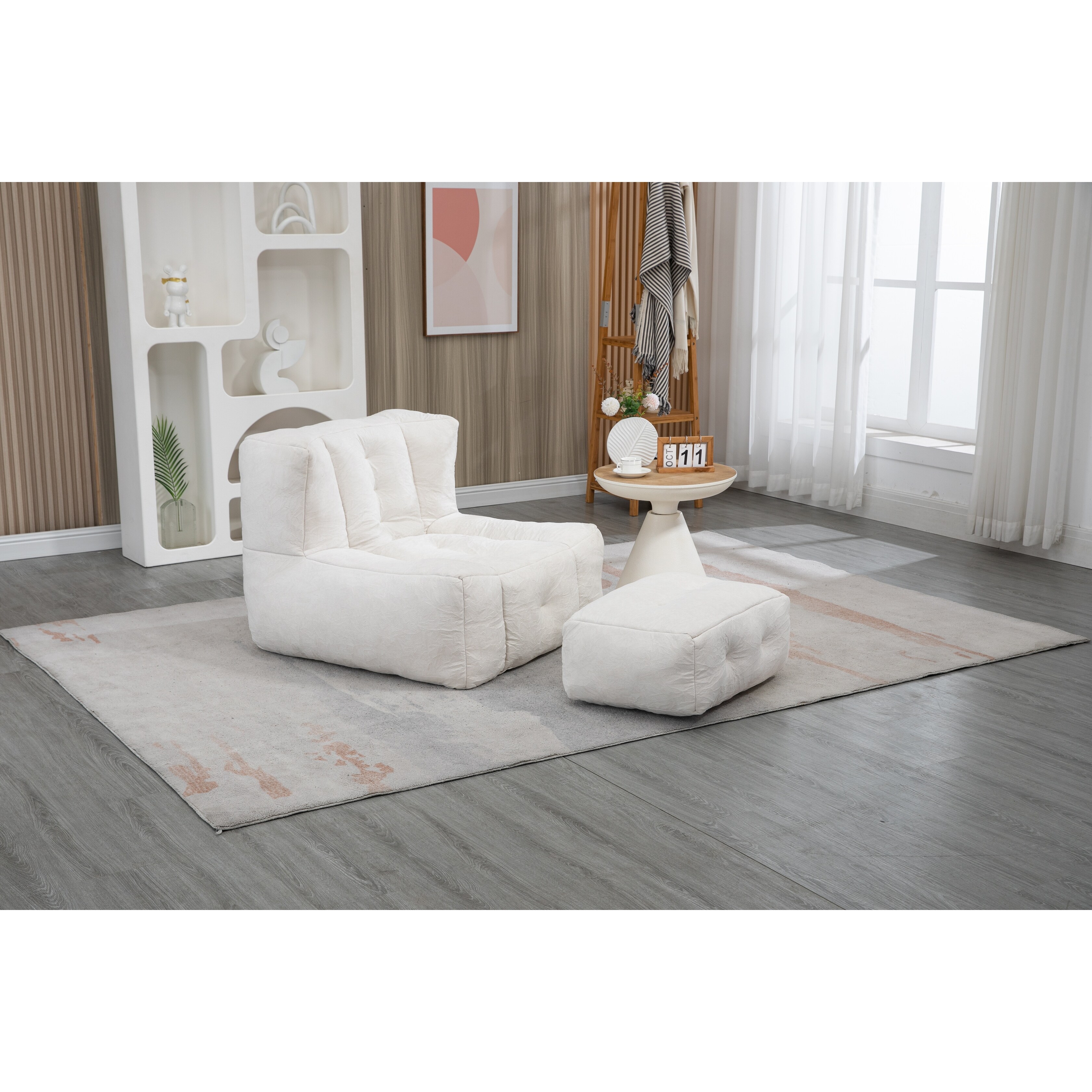 L shaped sales bean bag chair