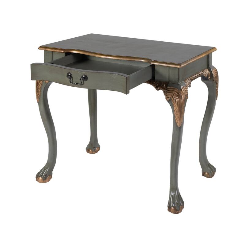 Dupree 35 in. W Rectangular Wood 1 Drawer Traditional Writing Desk