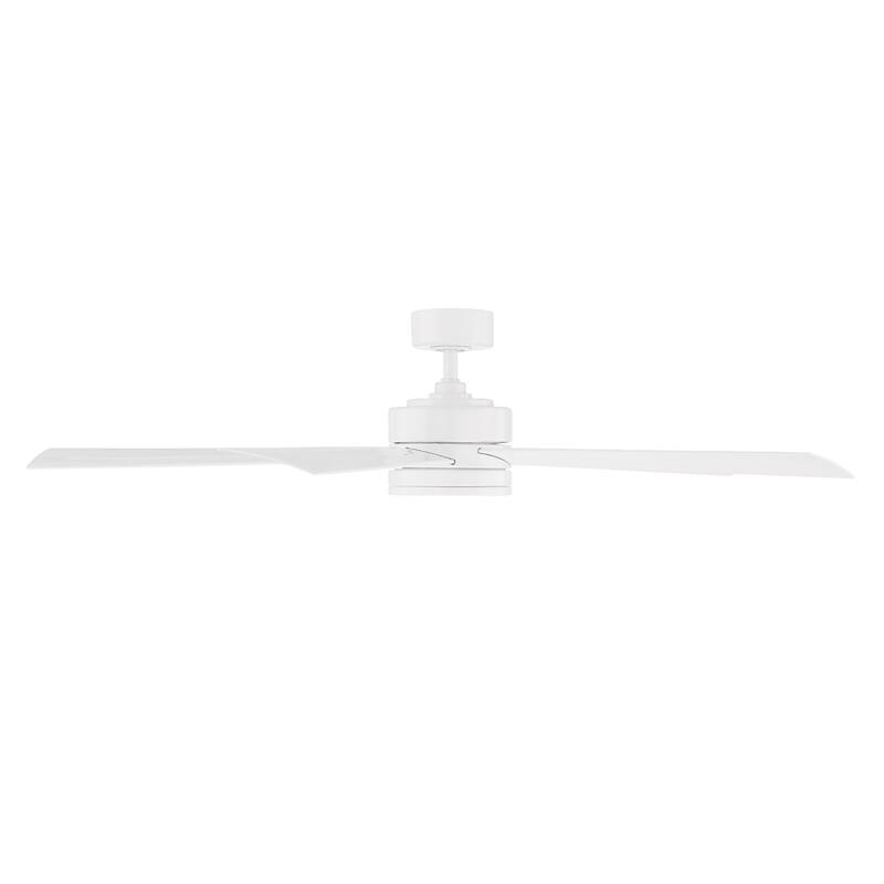 Wynd Indoor and Outdoor 5-Blade Smart Ceiling Fan 60in with 3000K LED Light Kit and Remote Control