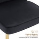 preview thumbnail 7 of 14, ivinta Tufted Dining Chair Set of 2, Luxury Black Tufted Button Back Dining Room Chair, Upholstery Accent Chair with Gold Legs