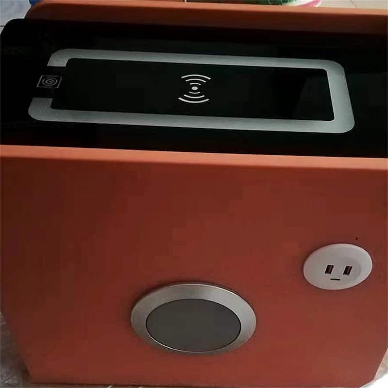 Smart Nightstand,with Charging Station Wireless & Bluetooth Speaker