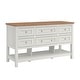 preview thumbnail 2 of 13, Walker Edison Modern Free-Standing Kitchen Island with 6 Drawers, White