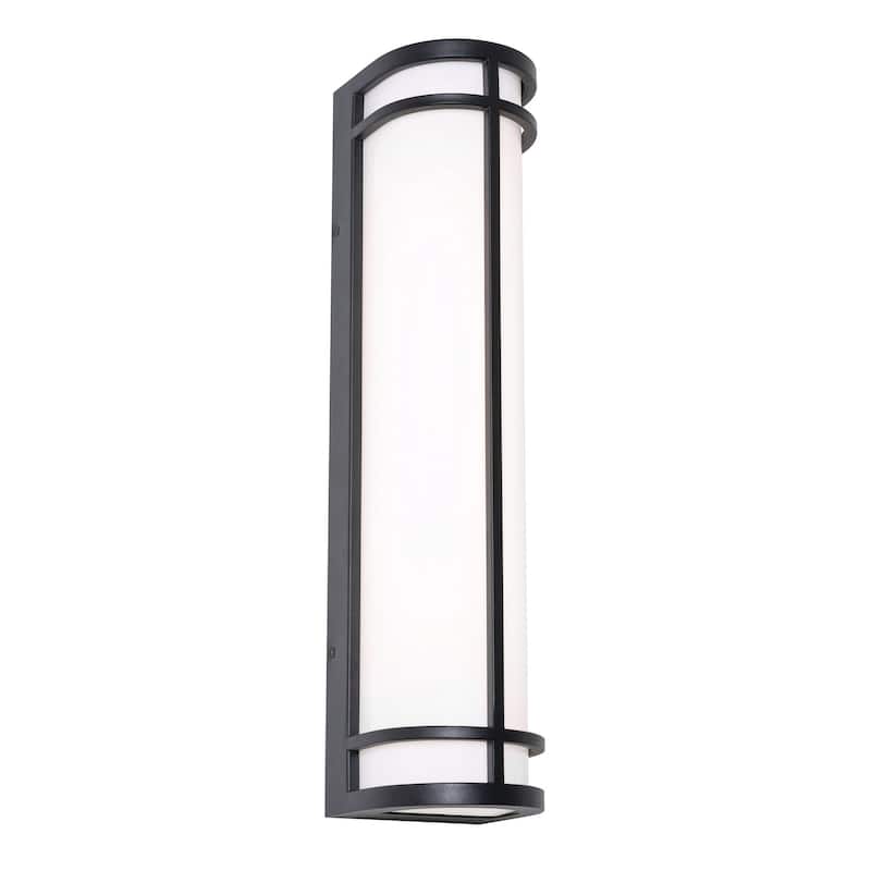 AFX CRNW0624LAJUD Crain 24" Tall Outdoor Wall Sconce - Black