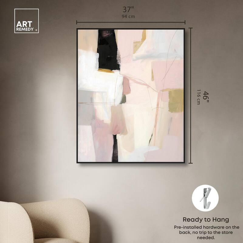 Pistachio Pink I Canvas by Art Remedy