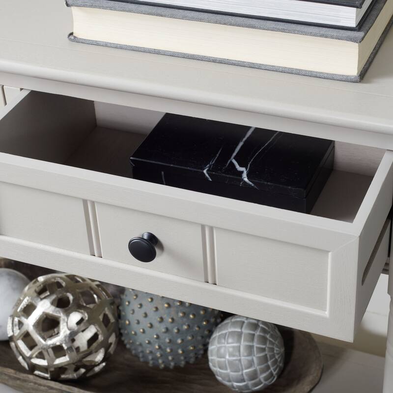 SAFAVIEH Samantha Grey 2-drawer Console Table - 35.8" x 13.8" x 29.5"