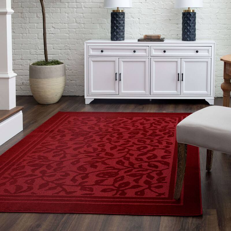 Mohawk Home Wellington Botanical Machine Washable Area Rug