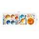 preview thumbnail 6 of 4, Walplus Colorful Solar System Planets Space Children Kids Wall Sticker