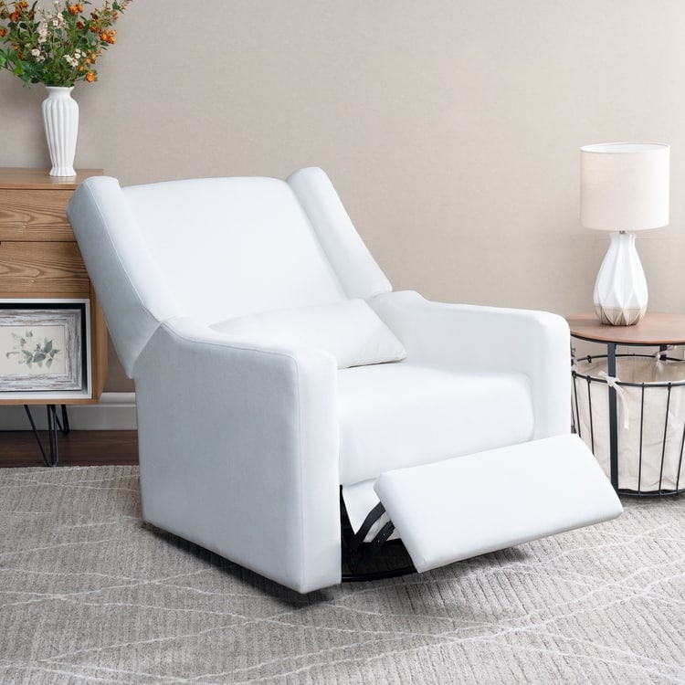 Tanya Luxury Power Motion Recliner Chair with Swivel Glider, Upholstered Living Room Reclining Sofa Chair with Lumbar Support