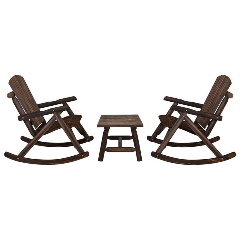 vidaXL Patio Furniture Set Outdoor Patio Lounge Set Chair Solid Wood Spruce