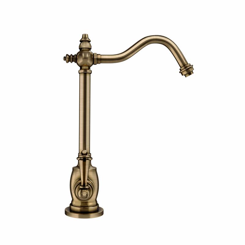 Whitehaus Collection Point of Use Instant Hot/Cold Water Drinking Faucet with Traditional Swivel Spout
