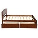 preview thumbnail 6 of 7, Twin Platform Storage Bed with Two Drawers and Headboard for Elegant and Functional Bedroom Design