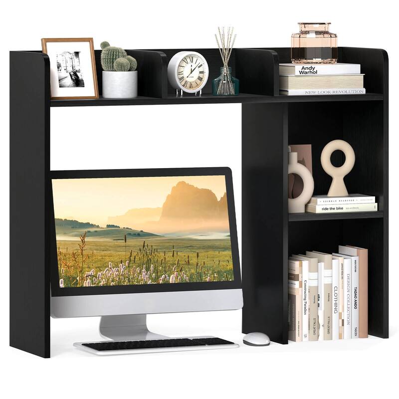 Costway Desk Bookshelf Desktop Storage Organizer Display Shelf Rack