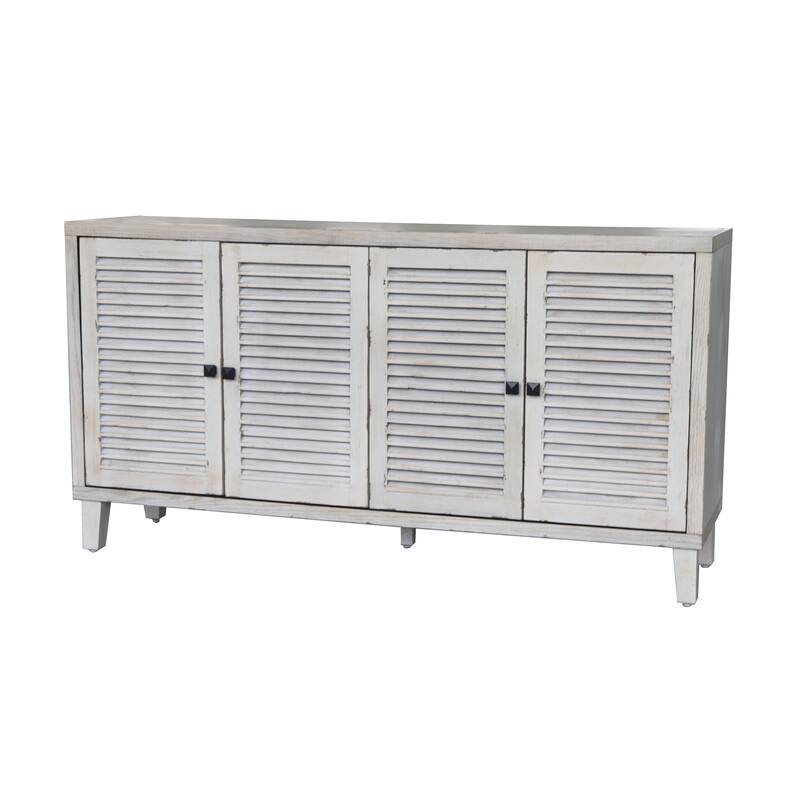 Accent Cabinet 4 Door Wooden Cabinet Sideboard Buffet Server Cabinet Storage Cabinet