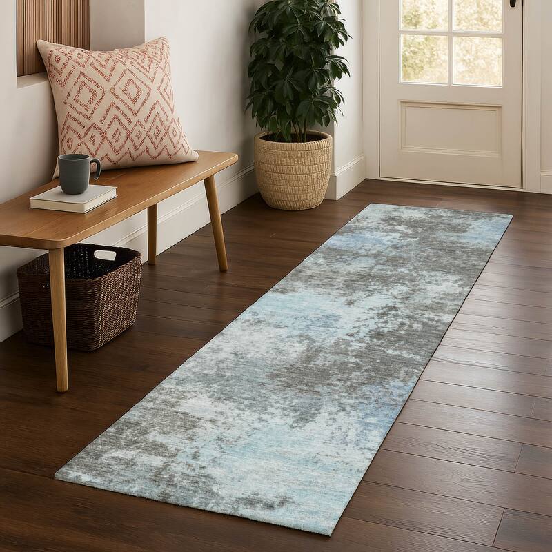 Premium Washable Super Soft Abstract Casual Mayfield Rug - Taupe - 2'3" x 7'6"