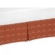 preview thumbnail 1 of 0, Boho Arrow Boy Girl Crib Bed Skirt - Ivory Burnt Orange Modern Farmhouse Southwest Shabby Chic Neutral for Bohemian Diamond