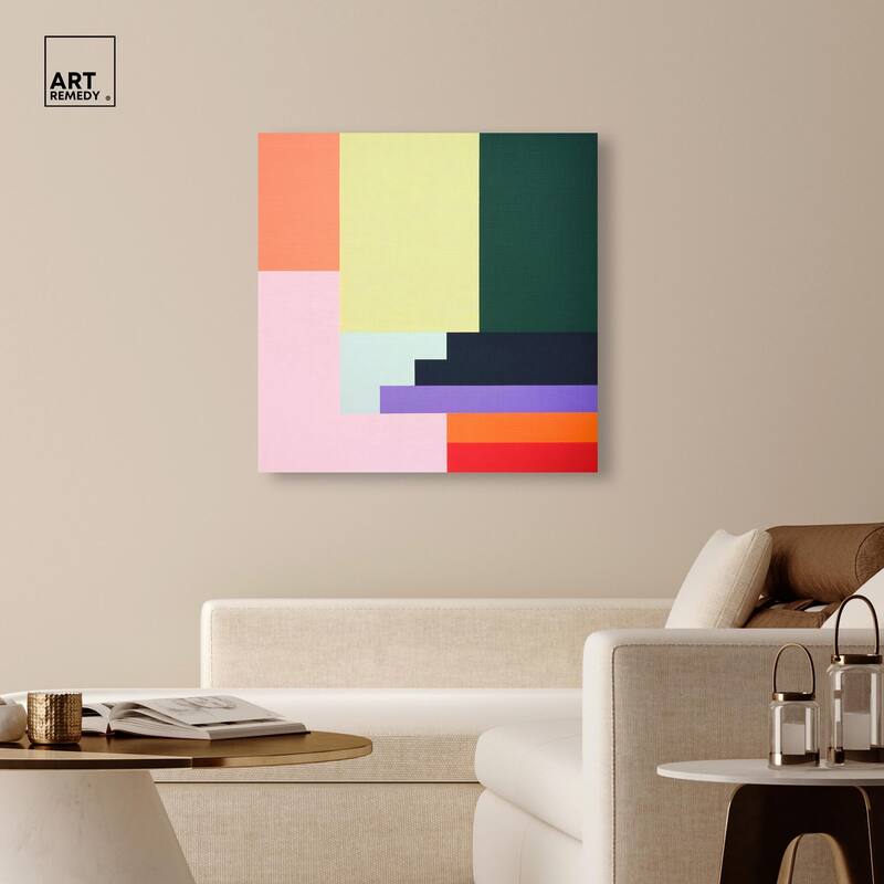 Rectilinear Rhapsody II Canvas by Art Remedy, Gallery Wrapped