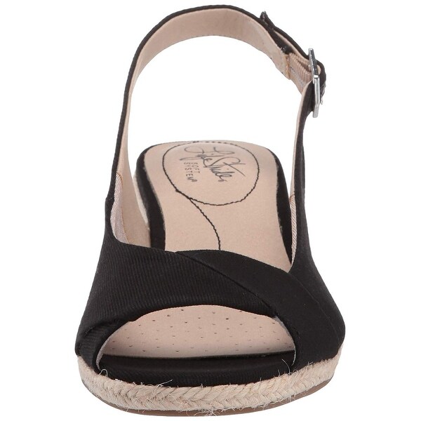 lifestride socialite women's wedge sandals