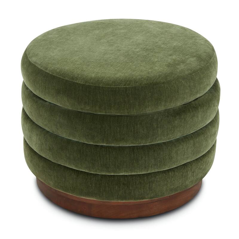 Poly & Bark Paros Velvet Storage Ottoman