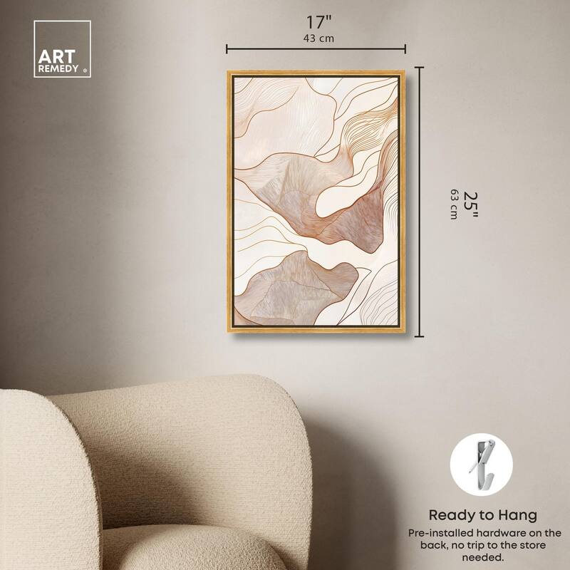 Contoured Reverie I Canvas by Art Remedy