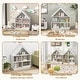 preview thumbnail 7 of 8, Costway Wooden Kids Dollhouse Bookshelf with Open Shelves - See Details