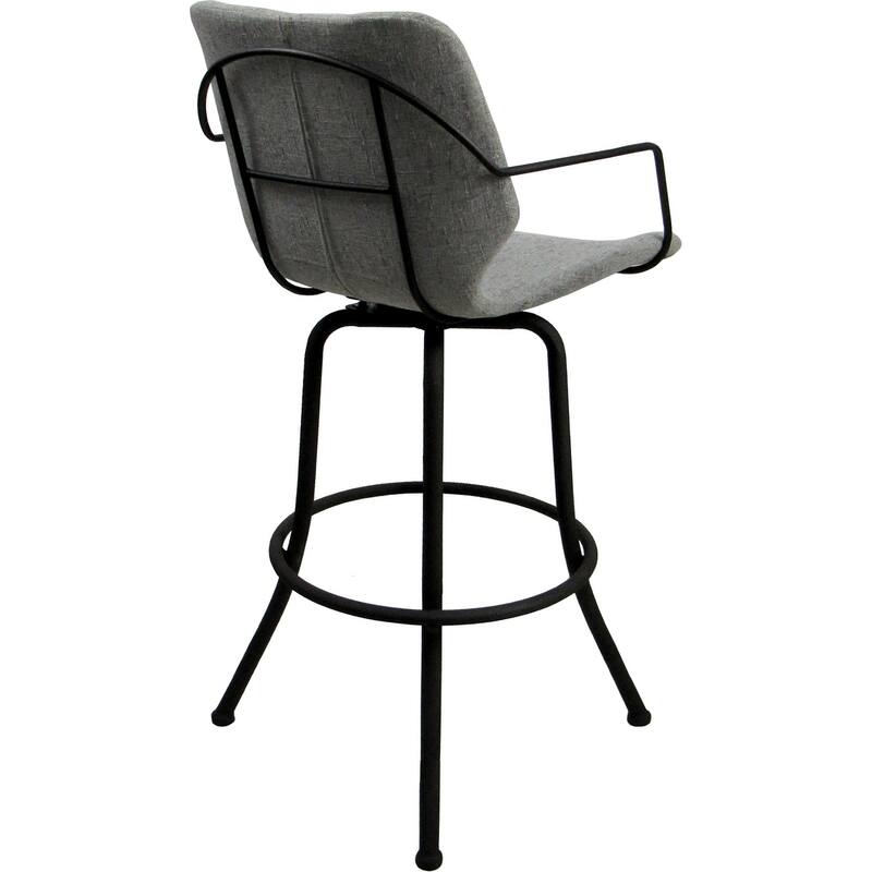 Asheville Swivel Counter 26", 30" or Extra Tall 34" Metal Bar Stool