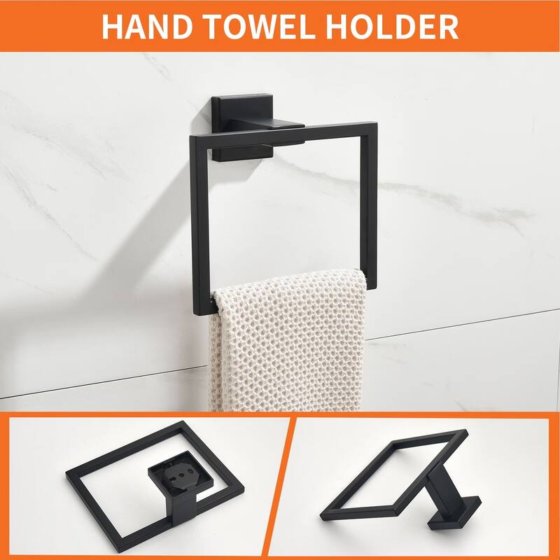 4 Piece Bathroom Hardware Set Wall Mount Bathroom Towel Holder Bar Set Bathroom Fixtures 304 Stainless Steel Bath Accessories