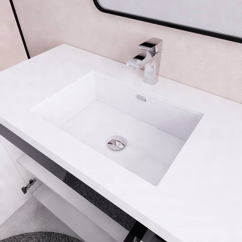 Eliza 42'' Freestanding Vanity (Right Drawers) with Single Sink