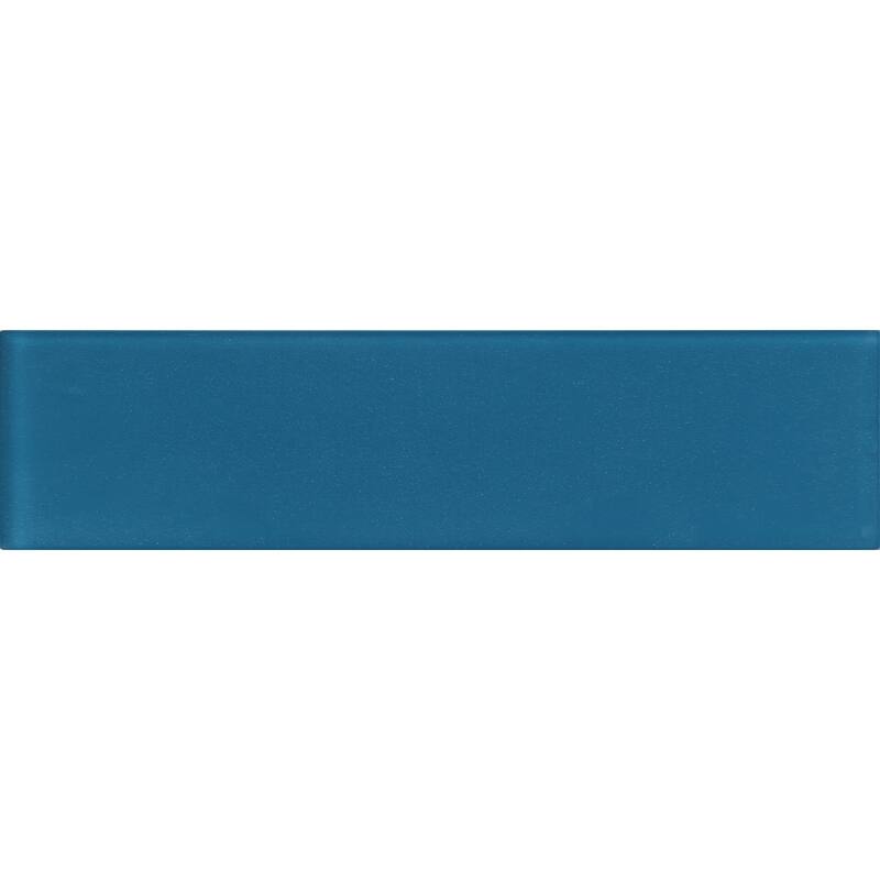 Apollo tile 3" x 12" Colorway Matte Cerulean Blue Glass Tile (5 sq ft/case) - 20 Pack