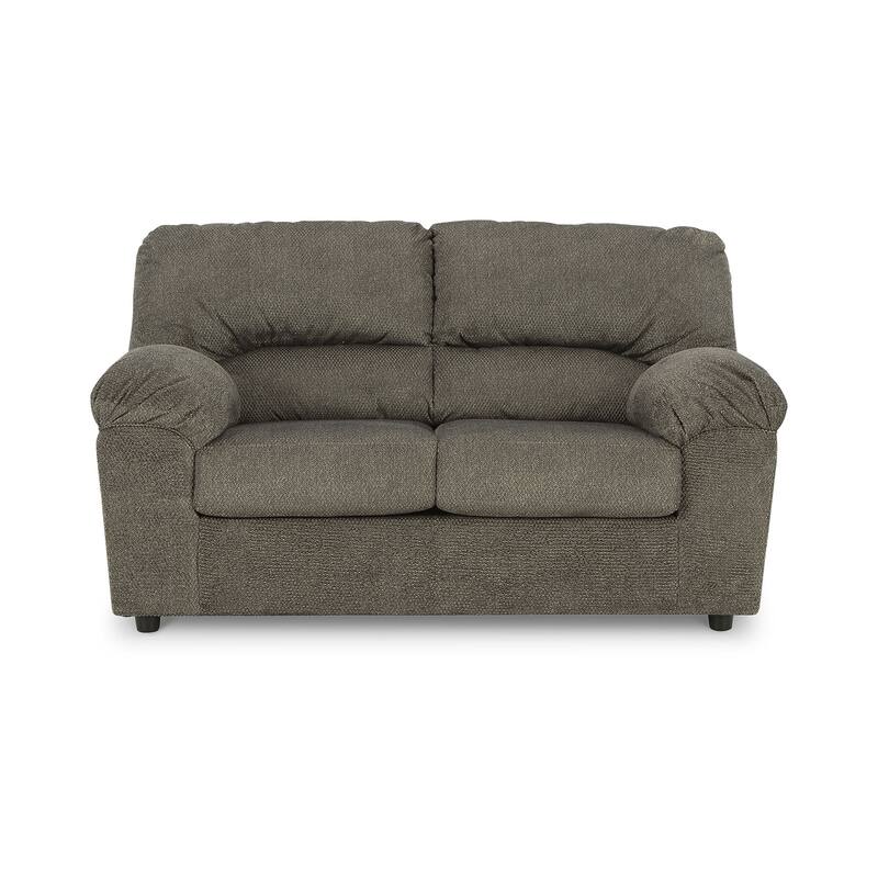 Signature Design by Ashley Norlou Gray Loveseat - 60"W x 36"D x 36"H