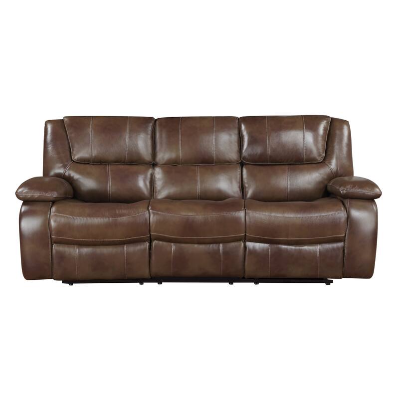 Baron 2-Piece Leather Match Manual Reclining Sofa Set