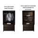 preview thumbnail 2 of 16, Grain Wood Furniture Shaker 2-Door Solid Wood Armoire