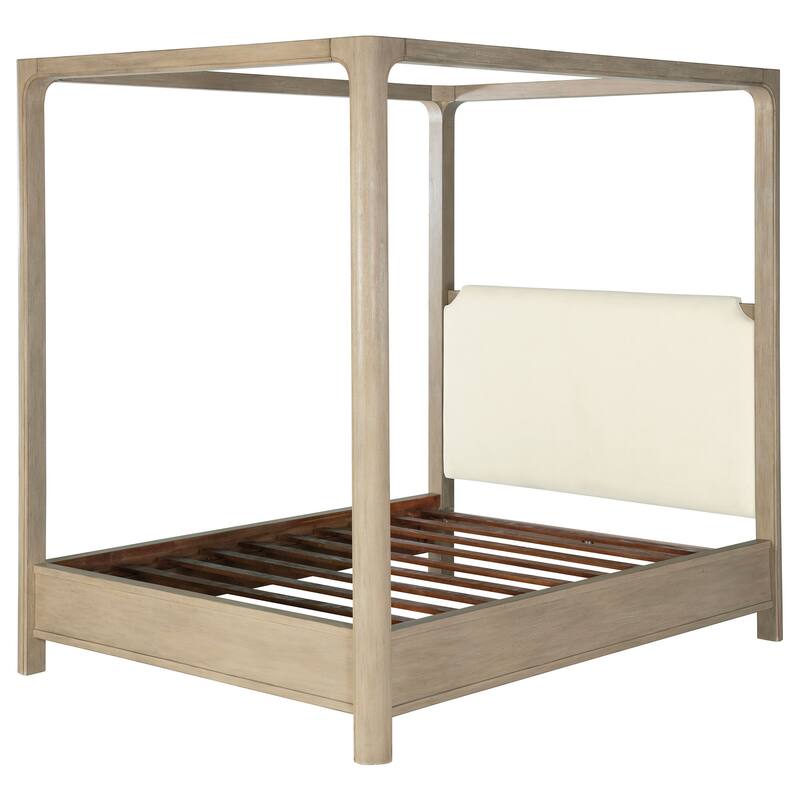 Solano 85-inch Canopy Bed Weathered Mango