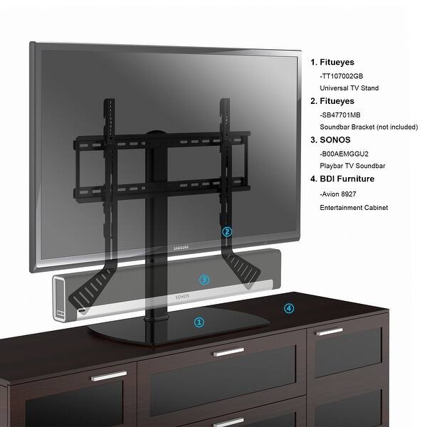 Shop Fitueyes Universal Tv Stand Base Swivel Tabletop Tv Stand