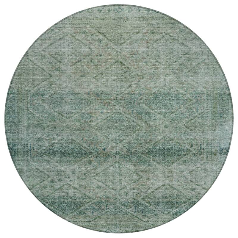 HomeRoots Geometric Transitional Rectangle Outdoor Rug