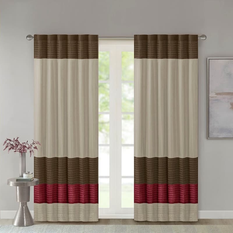 Polyoni Pintuck Curtain Panel