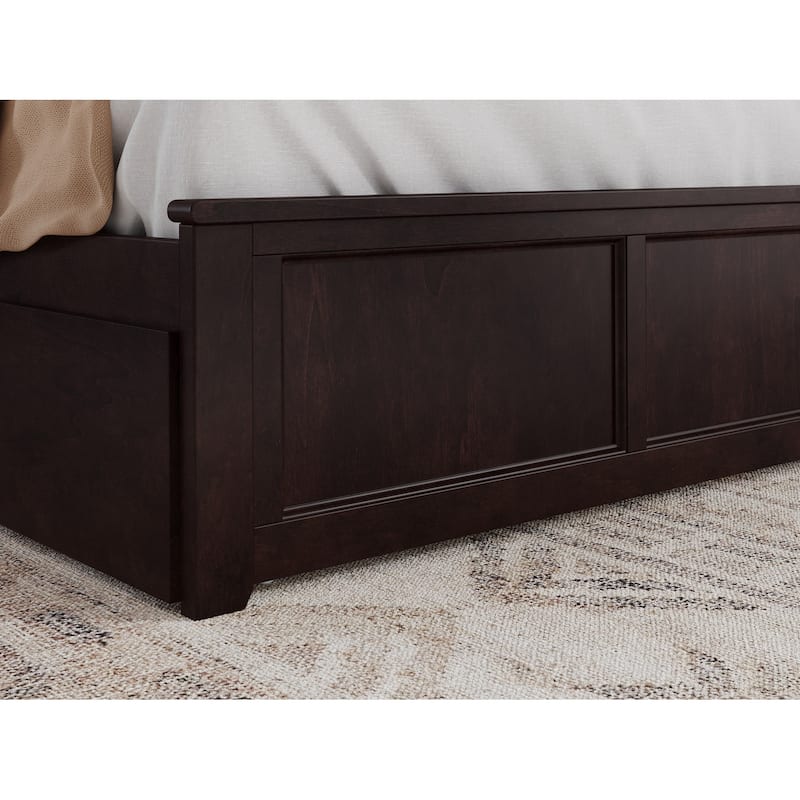 AFI Madison Platform Bed with Matching Footboard & Trundle