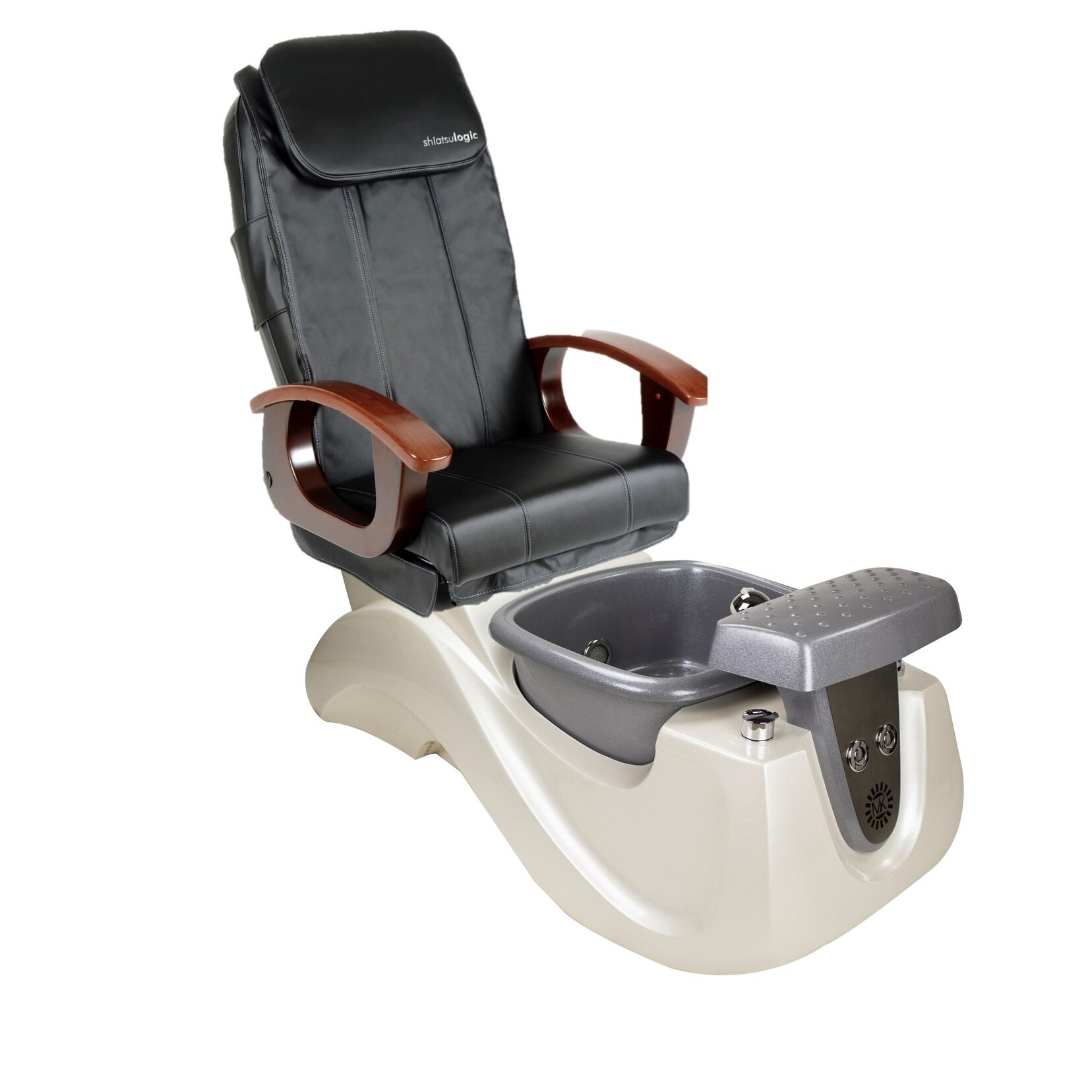 Pedicure Massage Chair Serenity Ii White Silver Tub Pi Full Function Massage Chair Black Cover Set On Sale Overstock 31720892