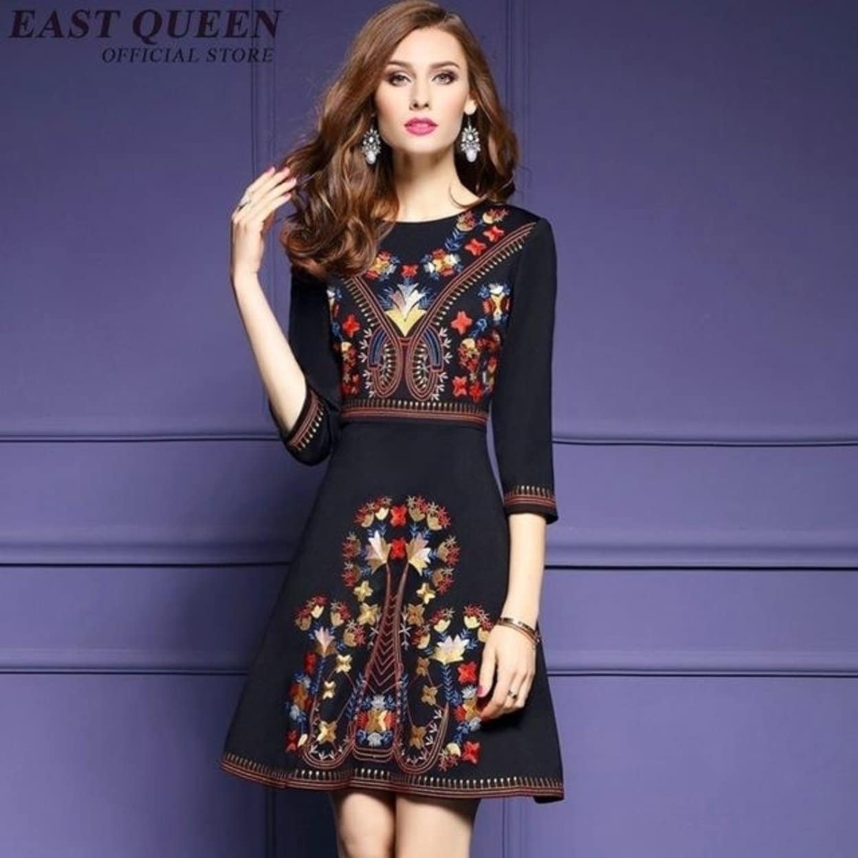 mexican embroidered bodycon dress