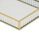 preview thumbnail 9 of 15, Veldra Gold Rectangular Fluted Glass Tray