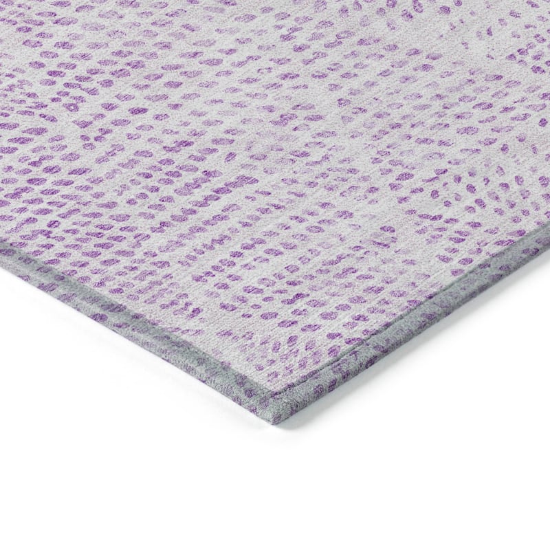 Machine Washable Indoor/ Outdoor Chantille Contemporary Diamonds Rug