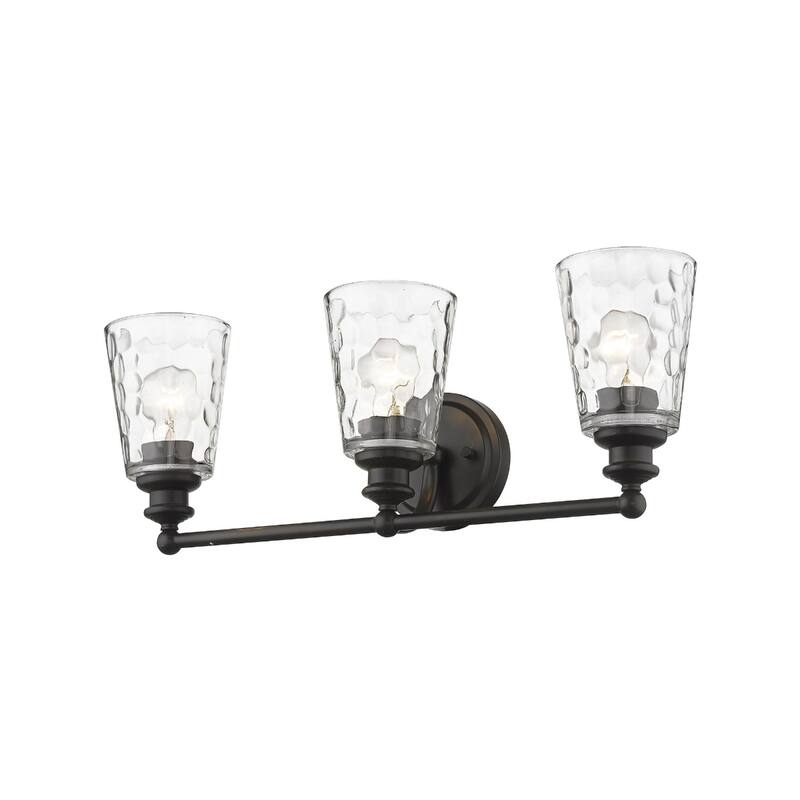 Modern Transitional Hardwired Wall Light with Reversible Mount and Clear Glass Shade LED Compatible