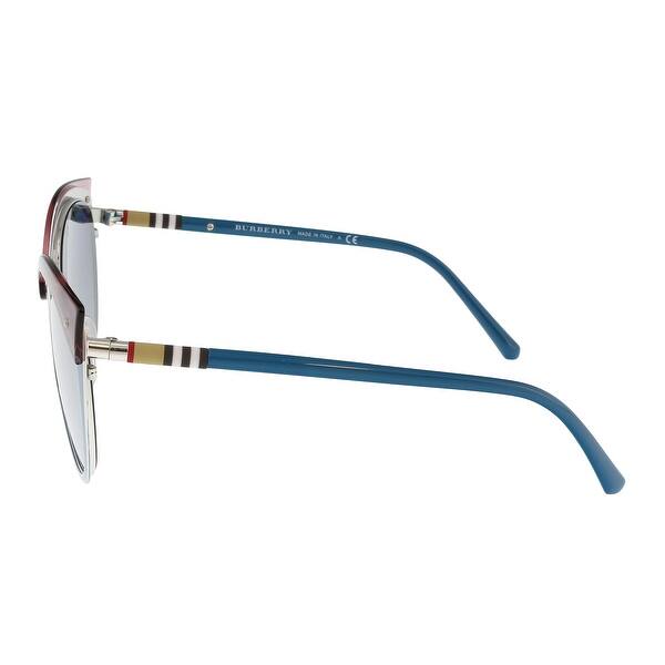 Shop Burberry Be3096 12641g Purple Blue Cat Eye Sunglasses 55 17 140 Overstock 30439109