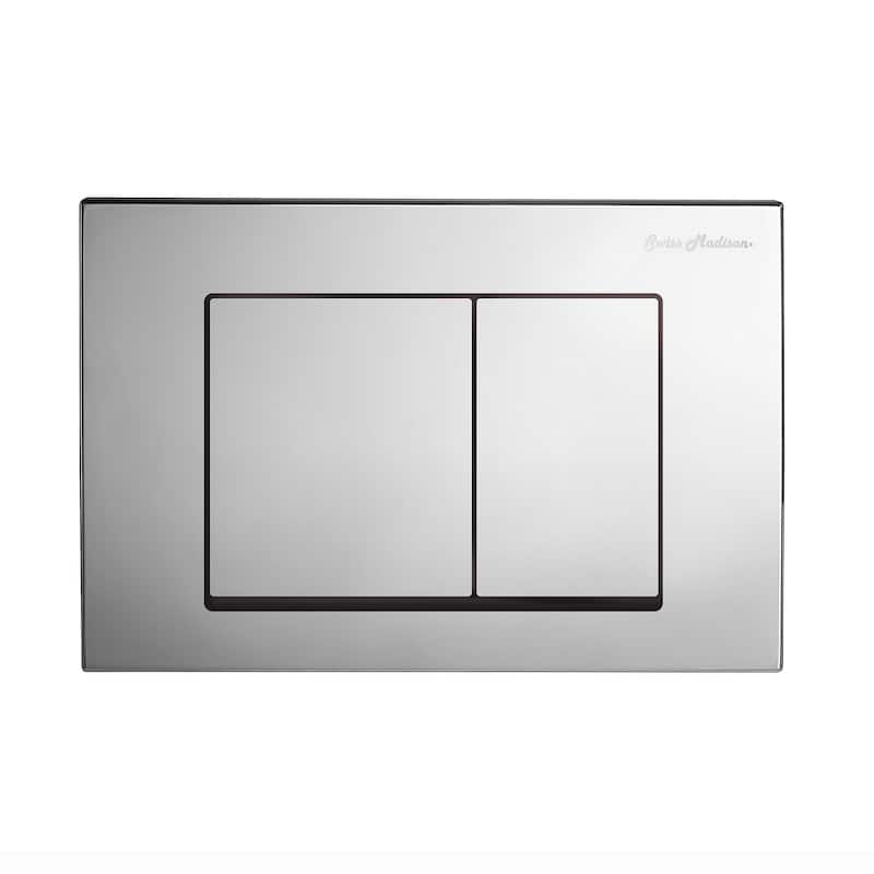 Swiss Madison Wall Mount Toilet Actuator Flush Push button Plate - Chrome