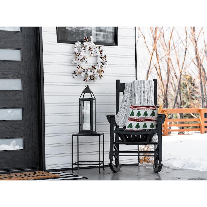 Winter Lace Forest Accent Pillow