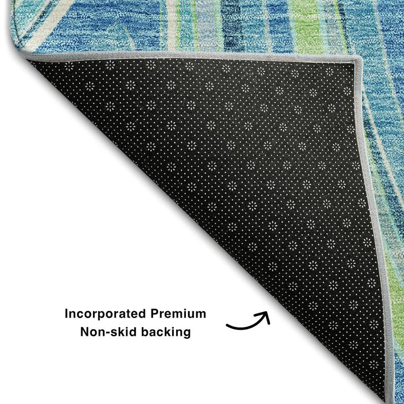 Premium Washable Super Soft Modern Waves Mayfield Rug