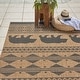 preview thumbnail 5 of 7, Gertmenian Paseo Orin Chestnut Brown Rustic Tribal Bear Indoor/ Outdoor Area Rug