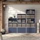 preview thumbnail 141 of 202, DH BASIC Modern Wood Customizable Stackable Storage Organizer - Cube Shelves, Drawer Cabinet, Bookcase with Doors by Denhour