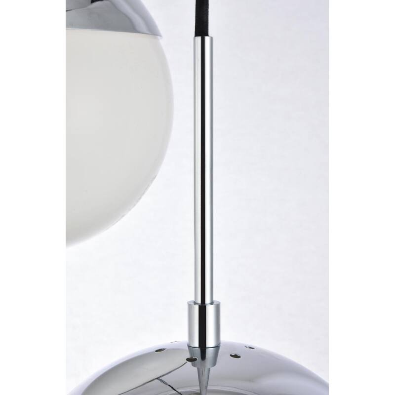 5-Light 18 inch Pendant with Frosted White Glass